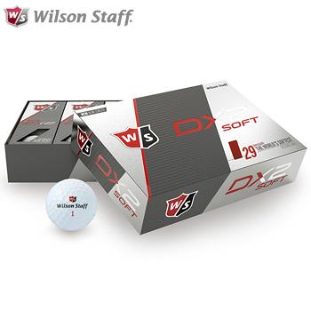 未使用 販売完了品 最も柔らかいボール Wilson DX2 Softの3ダース Wilson Staff（ウィルソンスタッフ） 日本正規品 DX2 SOFT ゴルフ