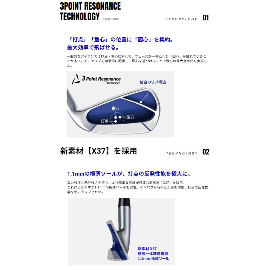 ヤマハ 正規品 inpres DRIVE STAR アイアン 2023モデル SPEEDER NX for Yamaha M423iカーボンシャフト 4本セット(#7〜9、PW)｜ezaki-g｜04