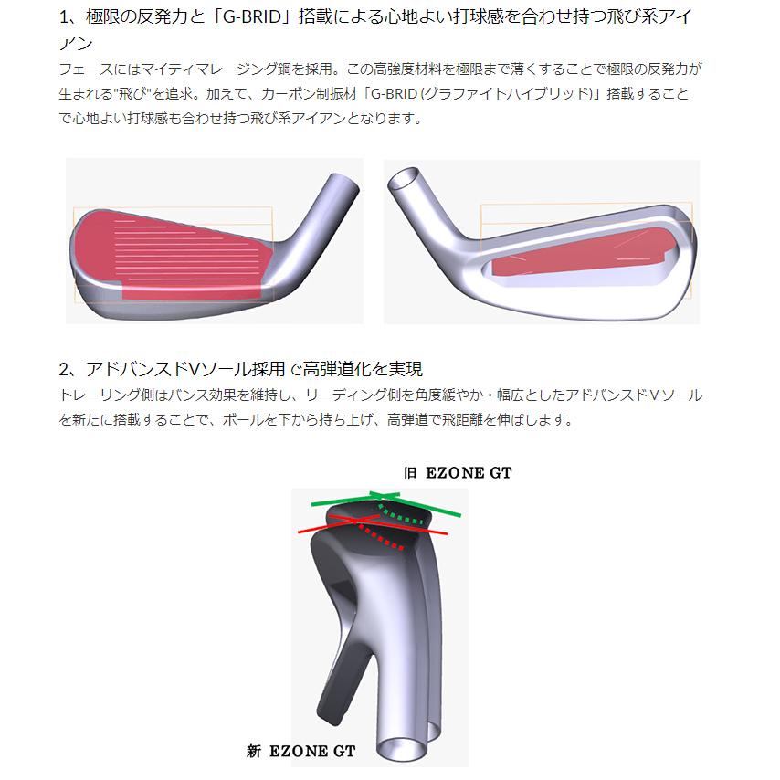 YONEX ヨネックス日本正規品 EZONE GTアイアン 2022モデル NSPRO850GH neoスチールシャフト 4本セット(I#7〜9、PW)｜ezaki-g｜04