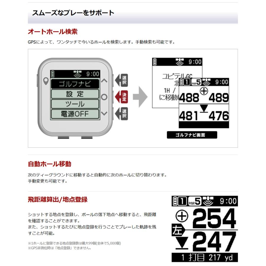 ユピテル（yupiteru） 正規品 軽量コンパクト GPS ゴルフナビ 2025