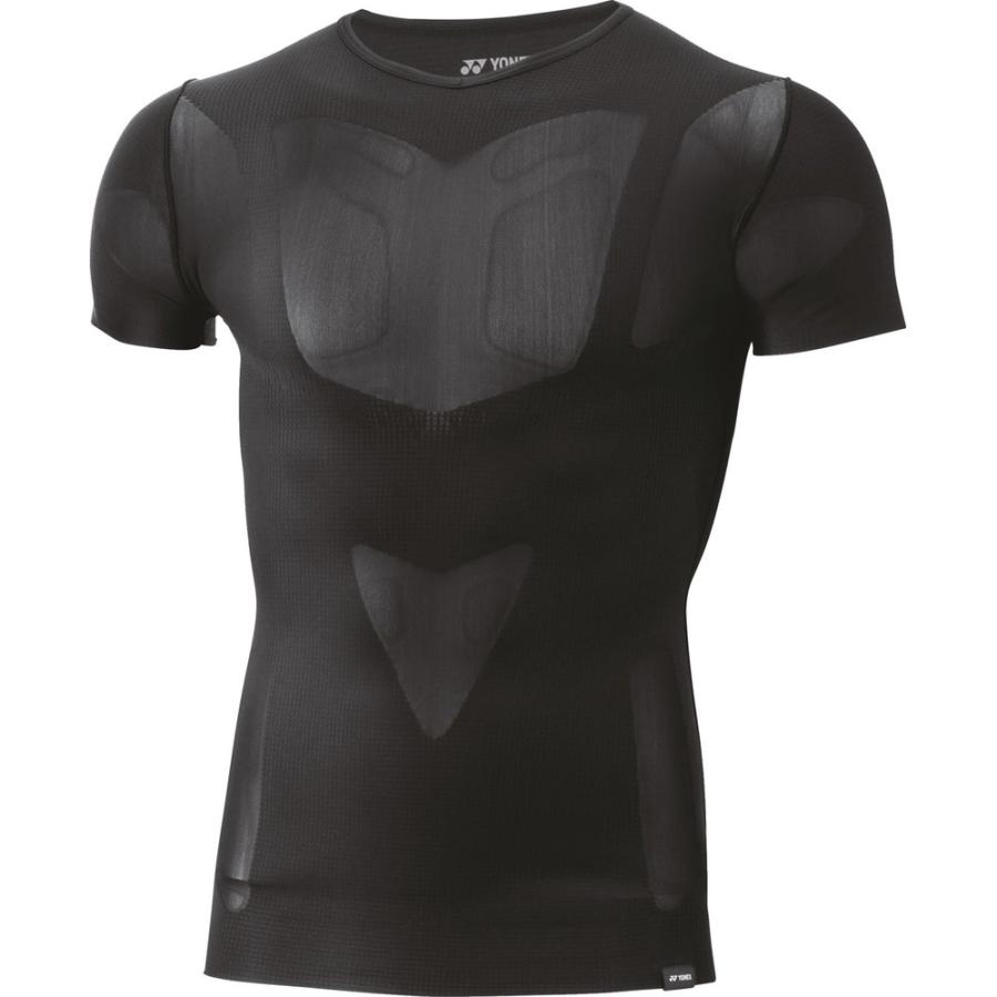 YONEX（ヨネックス） ユニVネック半袖シャツ ブラック : EZAKI NET