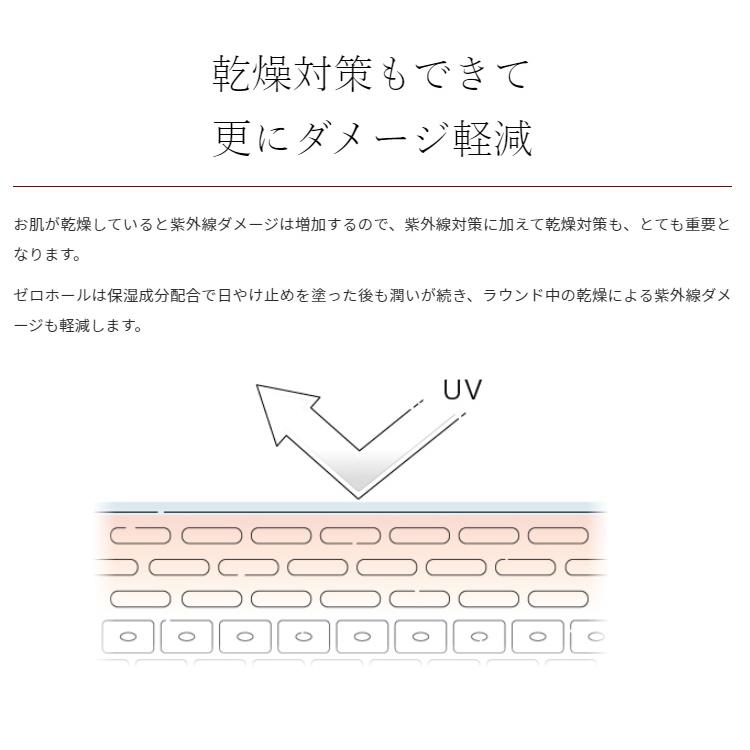 ZERO HOLE ゼロホール 正規品 ゴルファー専用 日焼け止め クリーム (無香料 25g) 「 UV CREAM (SPF50+ PA++++) ZH-001 」｜ezaki-g｜04