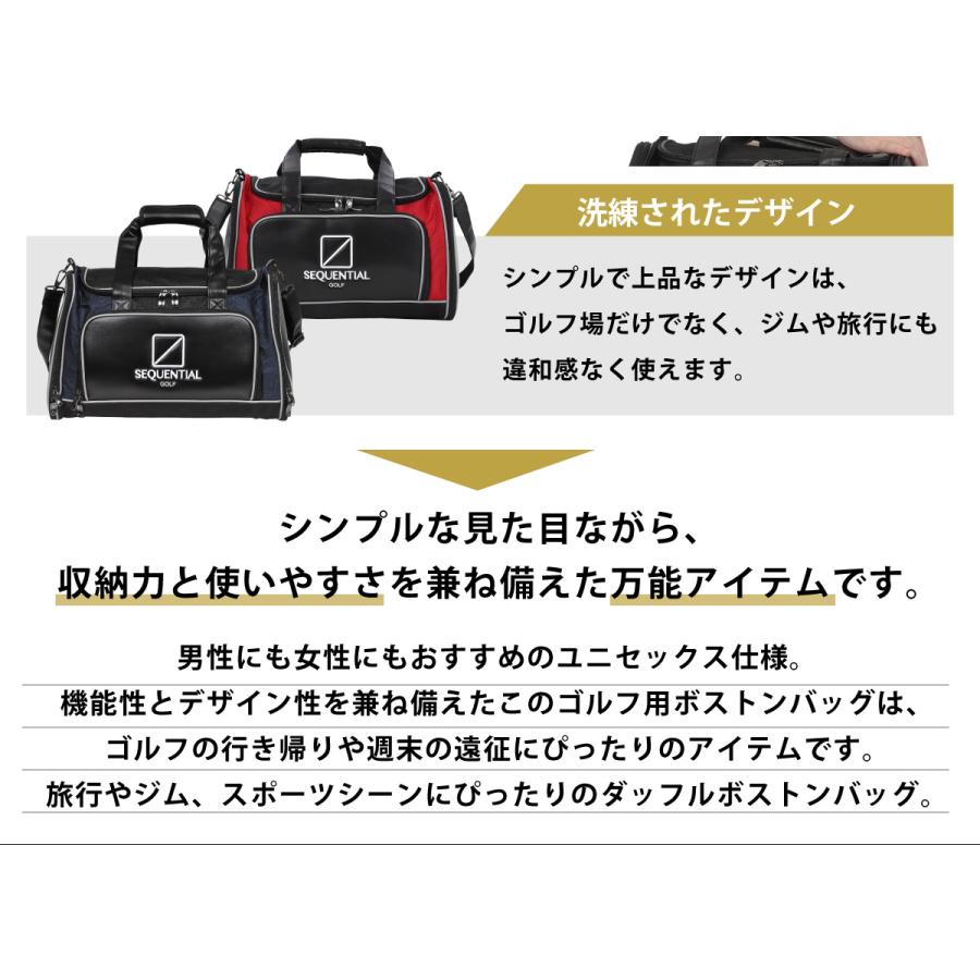 新品未使用　ゴルフボストンバッグ　キャスコ　ゴルフに旅行に使い易いオールブラック セール】 【UNISEX】ボストンバッグ （スポーツグッズ）｜23区GOLF