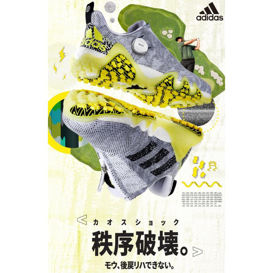 2023年春夏モデル日本正規品 アディダス コードカオス22 ボア スパイクレス メンズ ゴルフシューズ「Adidas CODECHAOS BOA SPIKELESS GOLF SHOES」LVL63｜ezansu-golf｜03