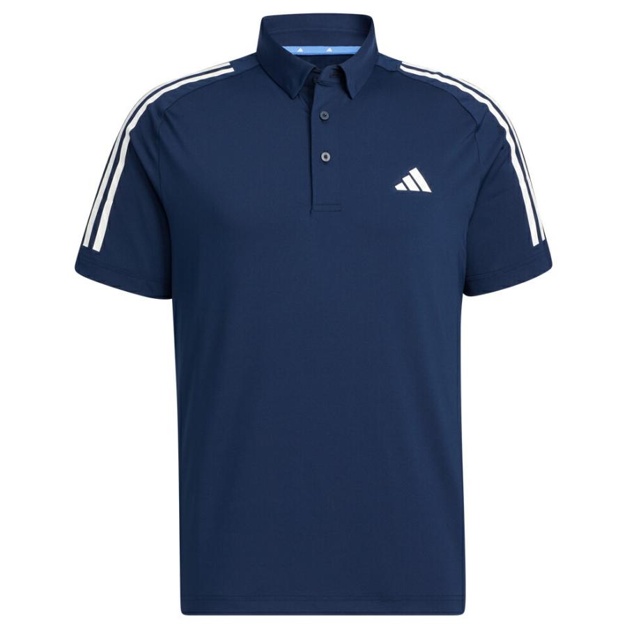 adidas アディダス ゴルフ スリーストライプス 半袖ストレッチ adidas アディダス ゴルフ スリーストライプス 半袖ストレッチ