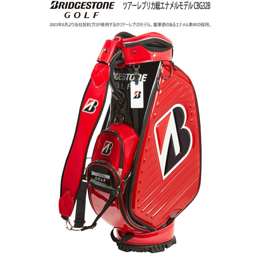 ブリヂストンゴルフ プロレプリカ 総エナメルモデル キャディバッグ 「BRIDGESTONE GOLF CBG32B」｜ezansu-golf｜05