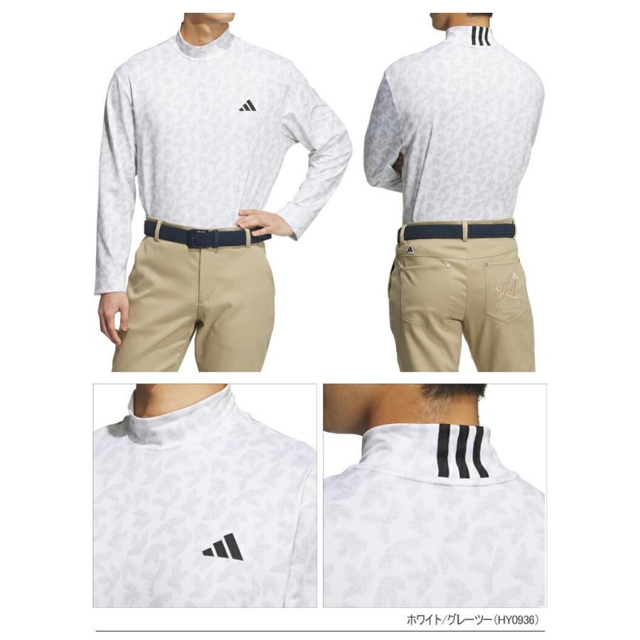 adidas（アディダス） ゴルフ パームリーフプリント モックネック L/S