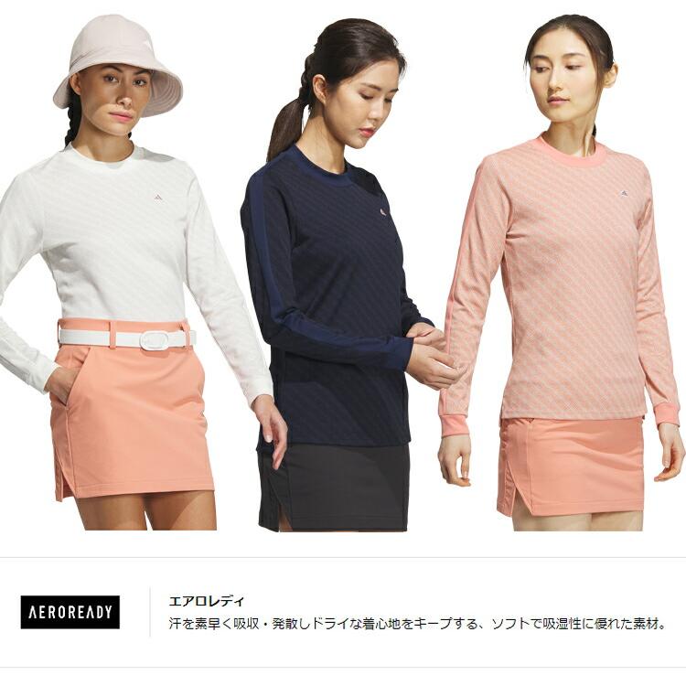 adidas（アディダス） ゴルフ モノグラム モックネック 長袖シャツ 