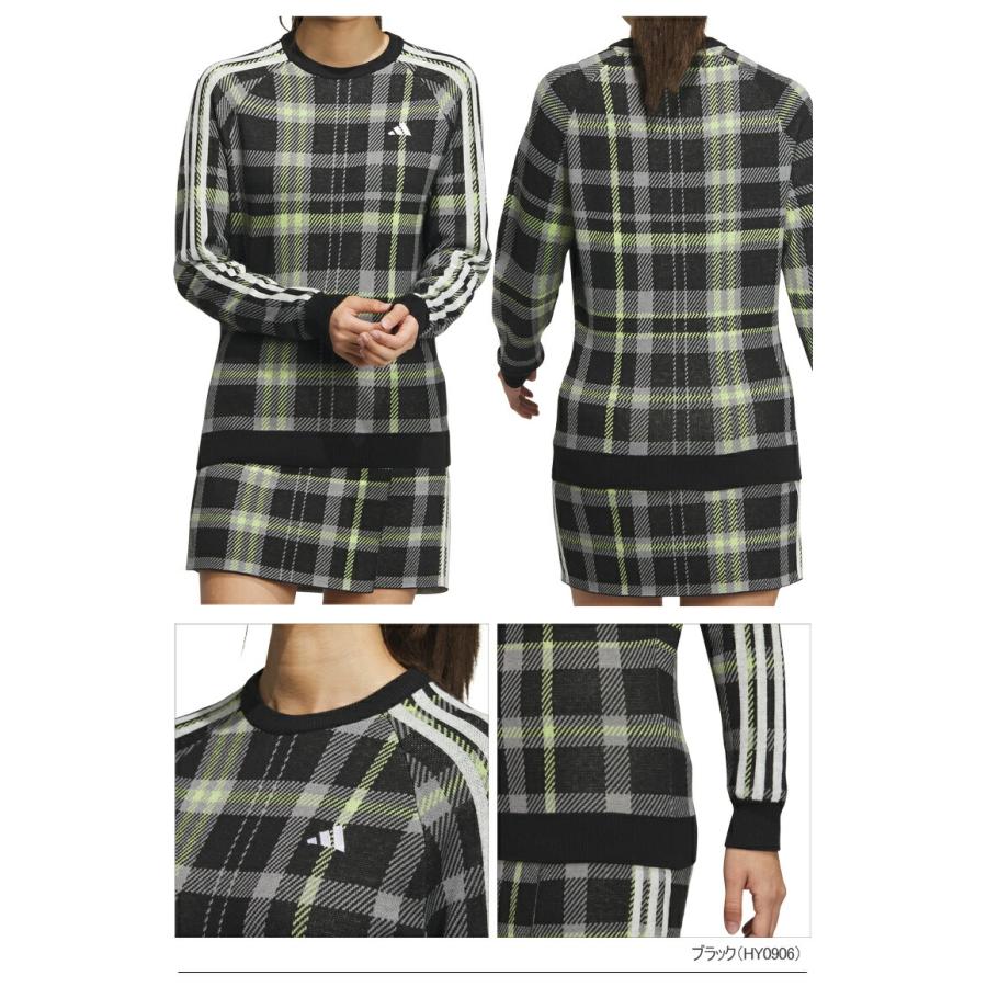 adidas（アディダス） ゴルフ タータンチェック クルーネック セーター