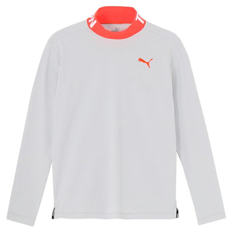 PUMA プーマ ゴルフ ストレッチ スローガン ロゴ モックネック PUMA プーマ ゴルフ ストレッチ スローガン ロゴ モックネック