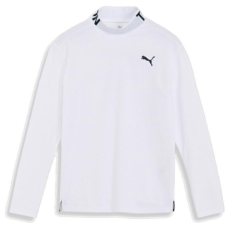 PUMA プーマ ゴルフ ストレッチ スローガン ロゴ モックネック PUMA プーマ ゴルフ ストレッチ スローガン ロゴ モックネック