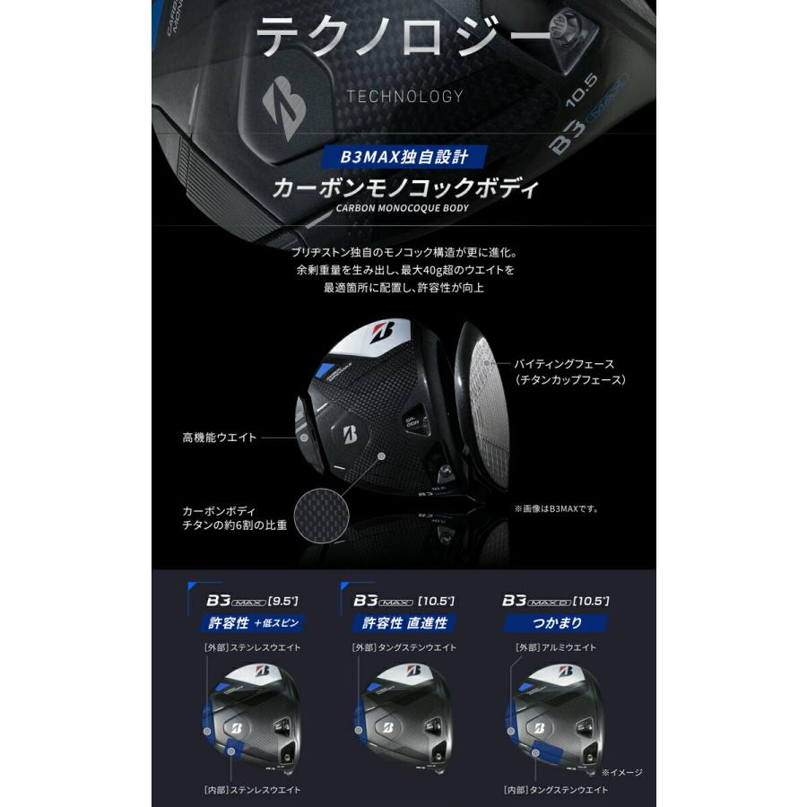 BRIDGESTONE ブリヂストンゴルフ Bシリーズ B3MAX ドライバー BRIDGESTONE ブリヂストンゴルフ Bシリーズ B3MAX ドライバー