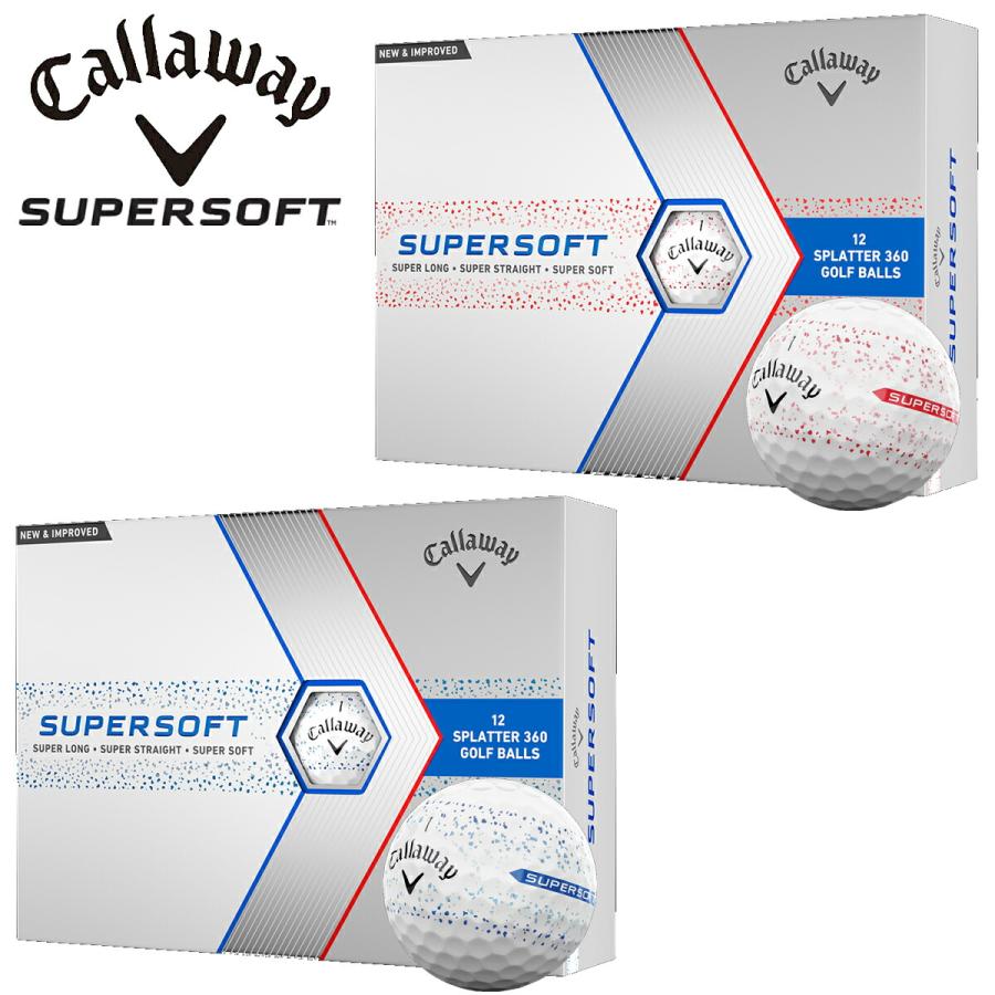 Callaway キャロウェイ スーパーソフト スプラッター ゴルフボール 1 