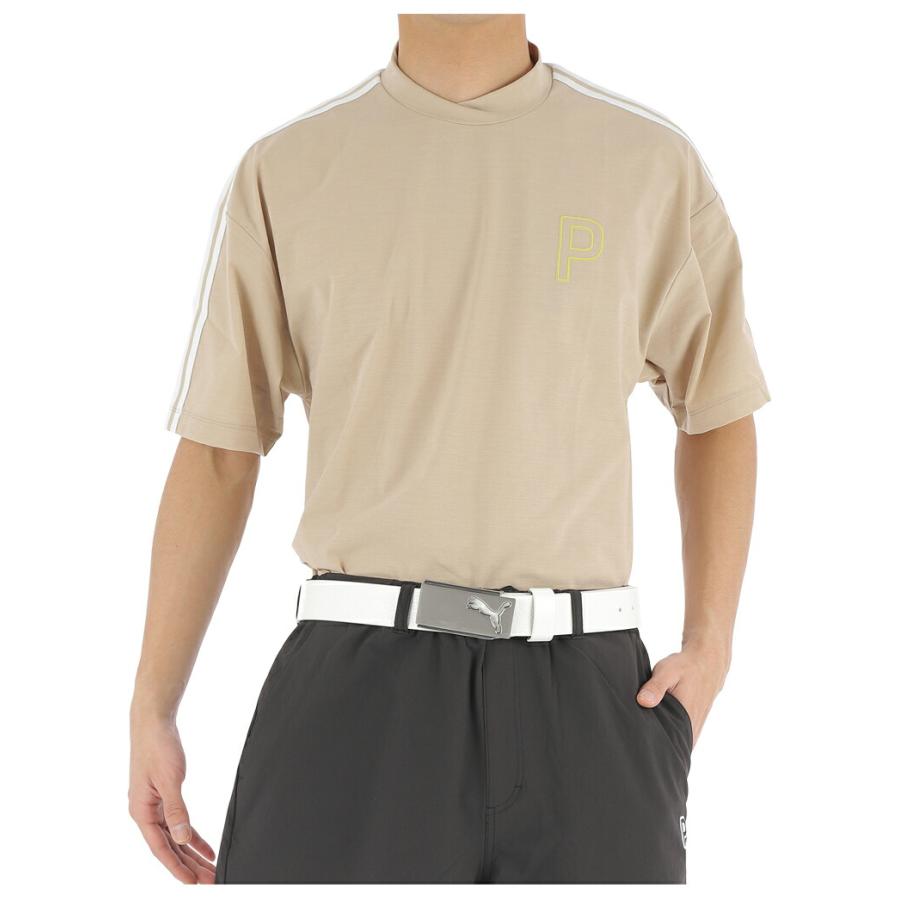PUMA（プーマ） ゴルフ ストレッチ テープライン リラックス モックネック 半袖 シャツ メンズ ゴルフウェア 「PUMA GOLF ...