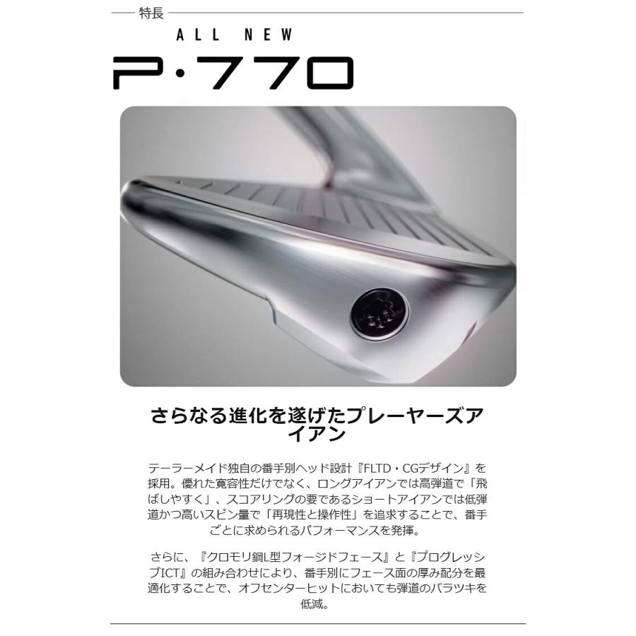 TaylorMade（テーラーメイド） ALL NEW P770 単品アイアン Dynamic
