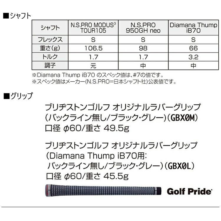 BRIDGESTONE GOLF ブリヂストンゴルフ ツアーモデル Bシリーズ 242CB+
