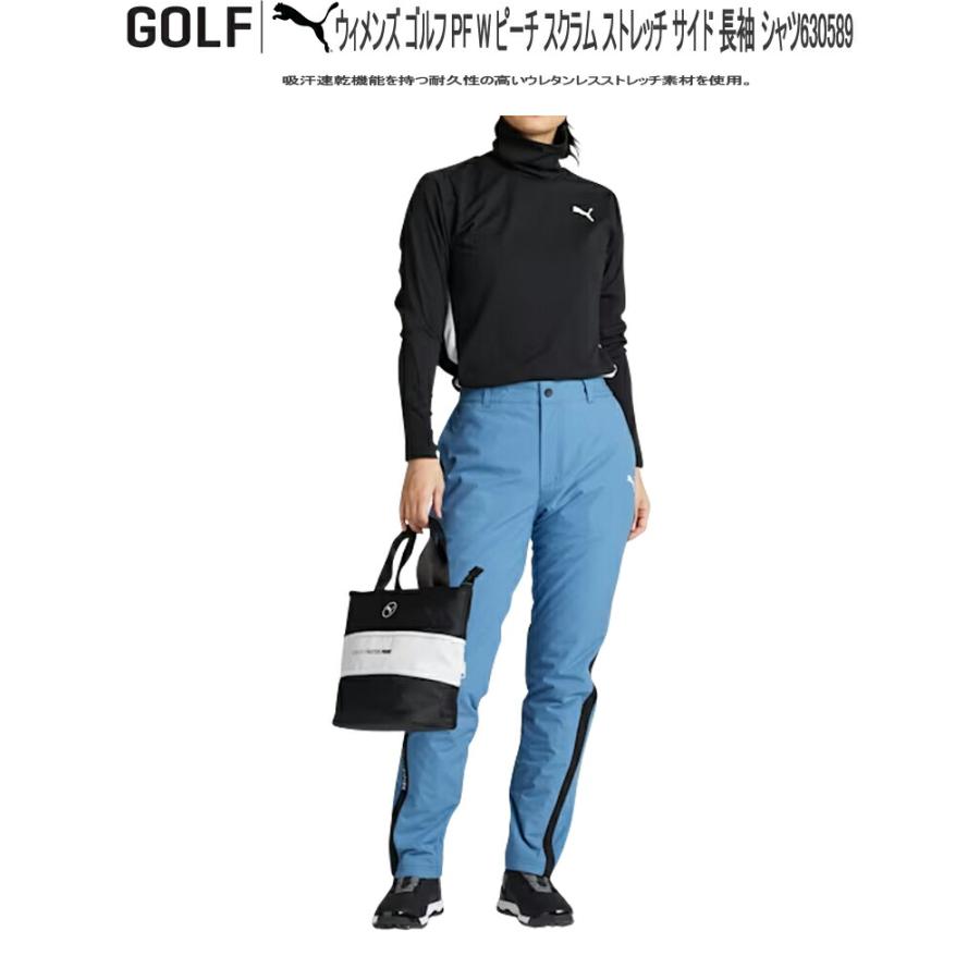 プーマ ゴルフ PF W ピーチ スクラム ストレッチ サイド  長袖 シャツ technista48 レディース ゴルフウェア 「PUMA GOLF 630589」 2024年秋冬モデル日本正規品 PUMA（プーマ） ゴルフ PF W ピーチ スクラム ストレッチ サイド 長袖