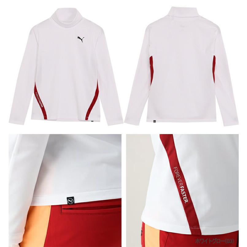 PUMA（プーマ） ゴルフ PF W ピーチ スクラム ストレッチ サイド 長袖