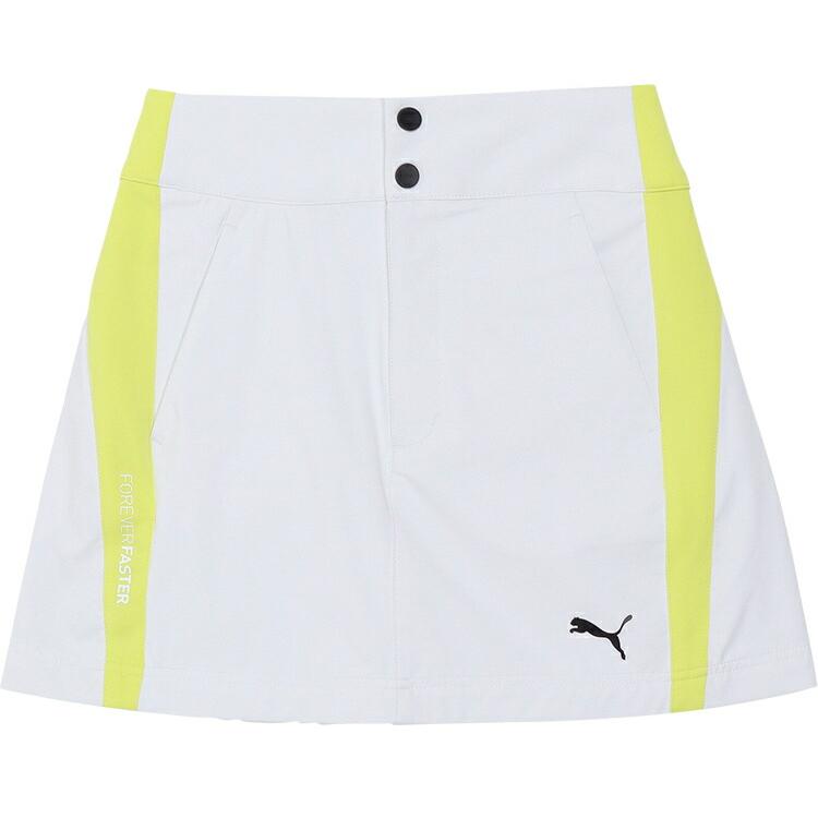 新品　PUMA　プーマ　ゴルフスカート　М　白　ホワイト　レディース PUMA（プーマ） ゴルフ PF ストレッチ ウインド ミックス フルジップ