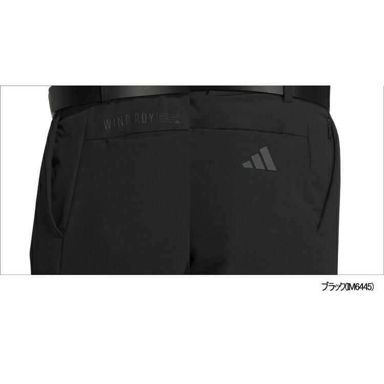 未使用adidasゴルフ　 ブラック3ライン入り　スウェット裏起毛 adidas（アディダス） アディダスゴルフ WIND.RDY EX-STRETCH UVケア