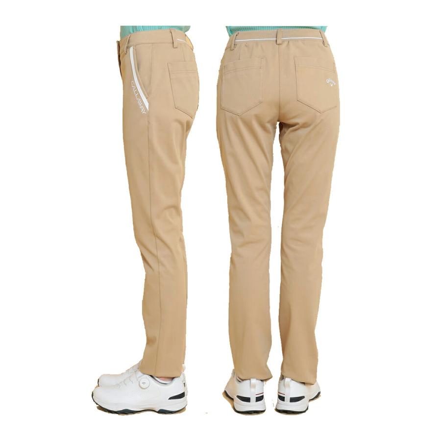 新品 Callaway Golf レディースパンツ S ベージュ Callaway（キャロウェイ） ゴルフ 8WAYストレッチニットツイルパンツ