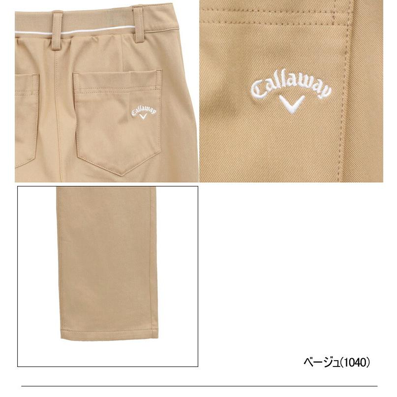 新品 Callaway Golf レディースパンツ S ベージュ Callaway（キャロウェイ） ゴルフ 8WAYストレッチニットツイルパンツ