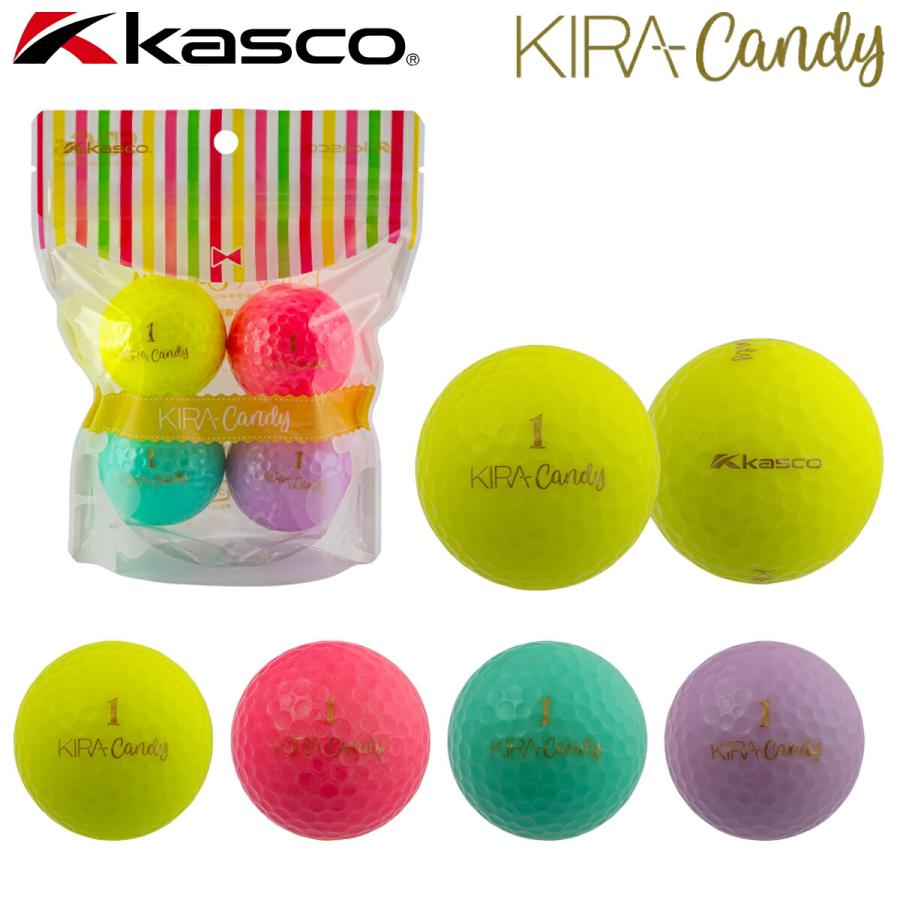 kasco（キャスコ） キラ キャンディ 2ピースゴルフボール 1パック4個