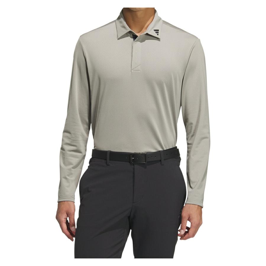 adidas（アディダス） アディダスゴルフ ジャカード長袖ポロ メンズ