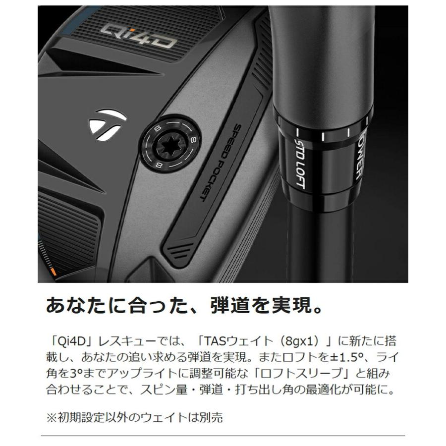 テーラーメイド キュー アイ フォーディー レスキュー REAX カーボンシャフト 「Taylor Made Qi4D rescue」の画像