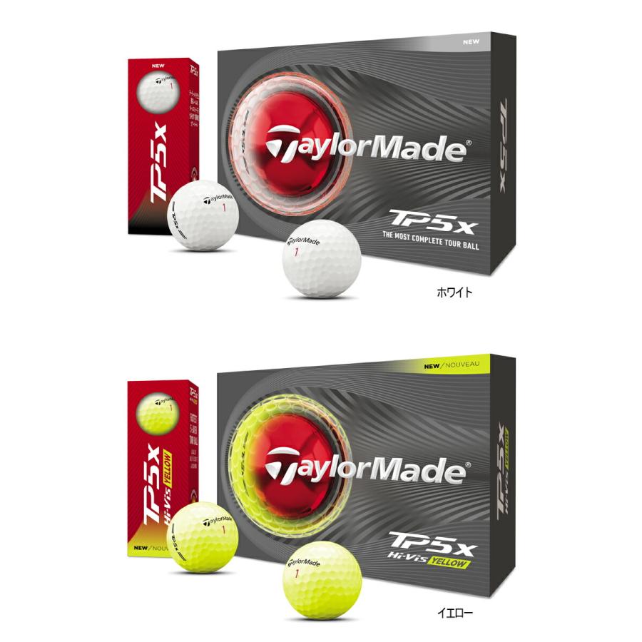 TaylorMade（テーラーメイド） TP5シリーズ ゴルフボール 1ダース(12個