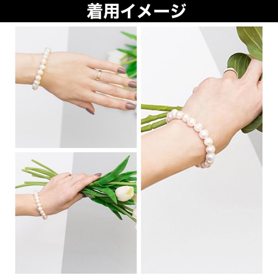 淡水パール ブレスレット 真珠 数珠 ホワイト 白 ピンク ローズ 淡水パール ブレスレット 真珠 数珠 ホワイト 白 ピンク ローズ