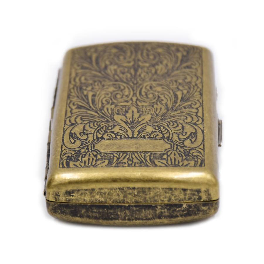 ボーナスストア対象 ビンテージ加工 ブロンズ シガレットケース スリム