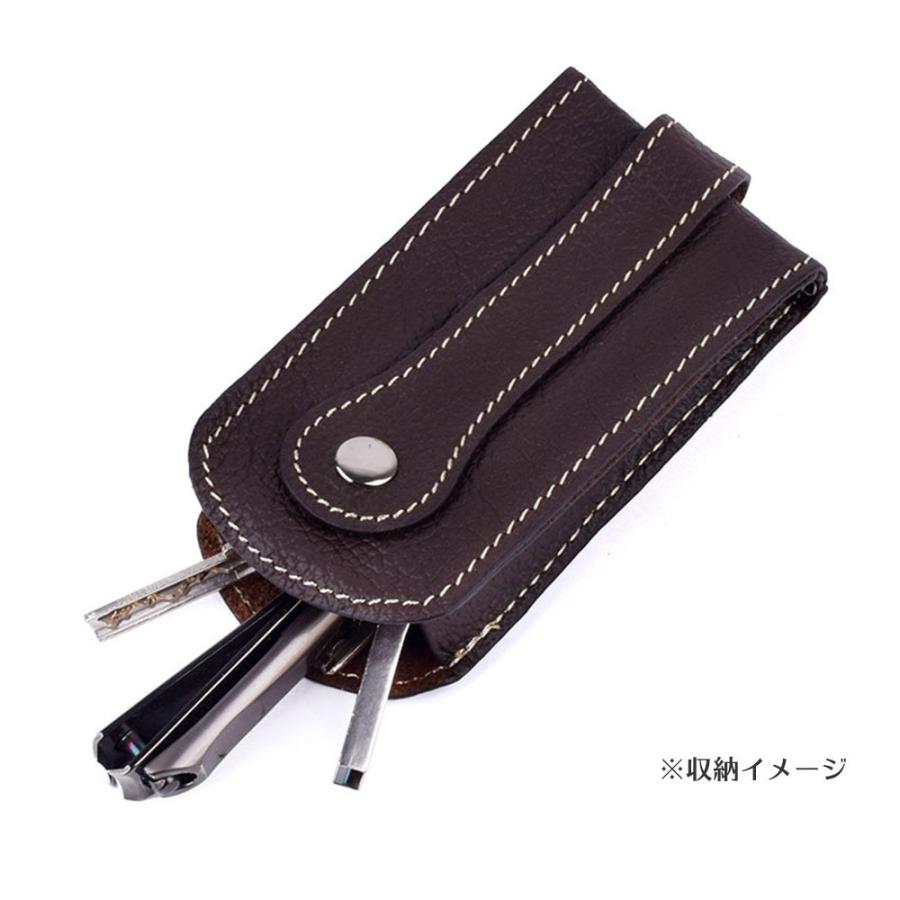 ボーナスストア対象 ソフトレザー スライド型 キーケース 革 腰付可
