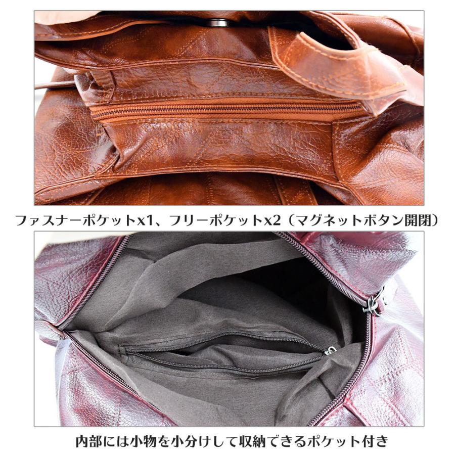 レザー トートバッグ バッグ ブラウン ブラック ワインレッド