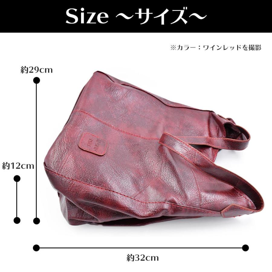 レザー トートバッグ バッグ ブラウン ブラック ワインレッド