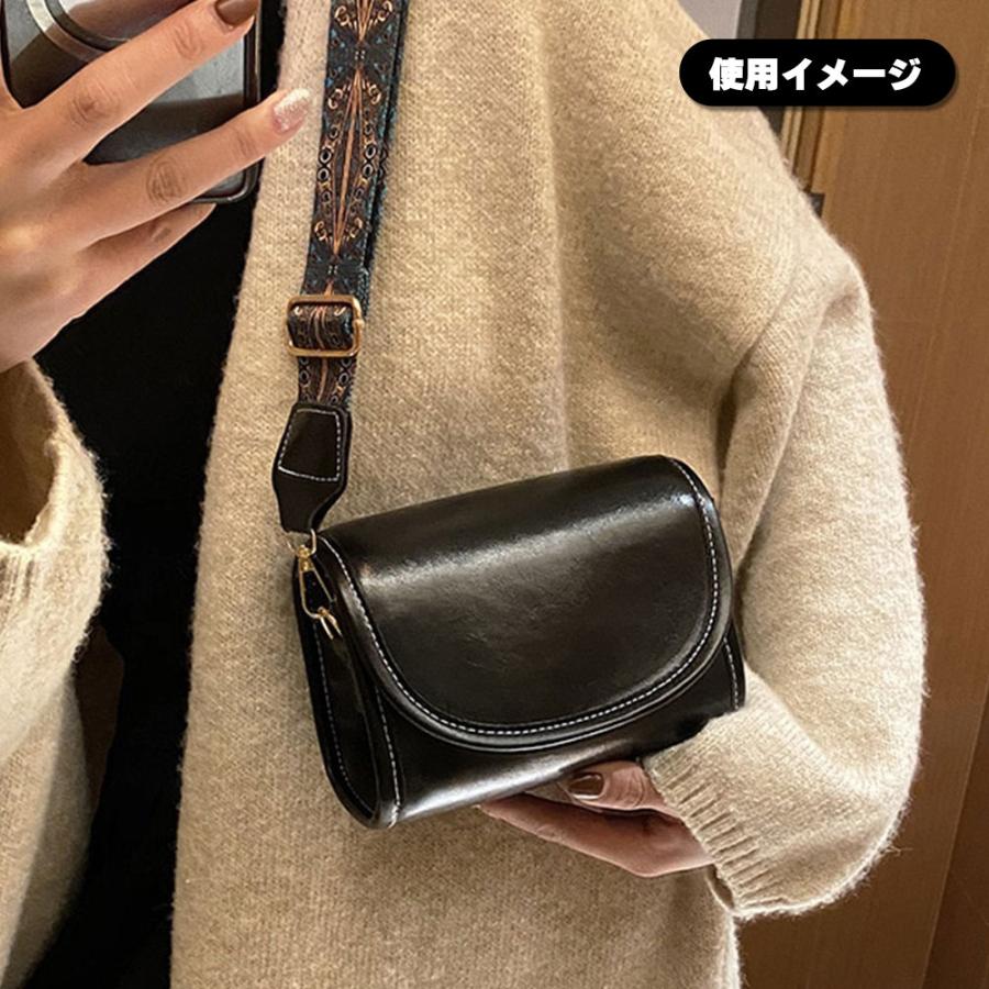 ハードレザー ショルダーバッグ ブラック ブラウン 黒 茶色 カジュアル