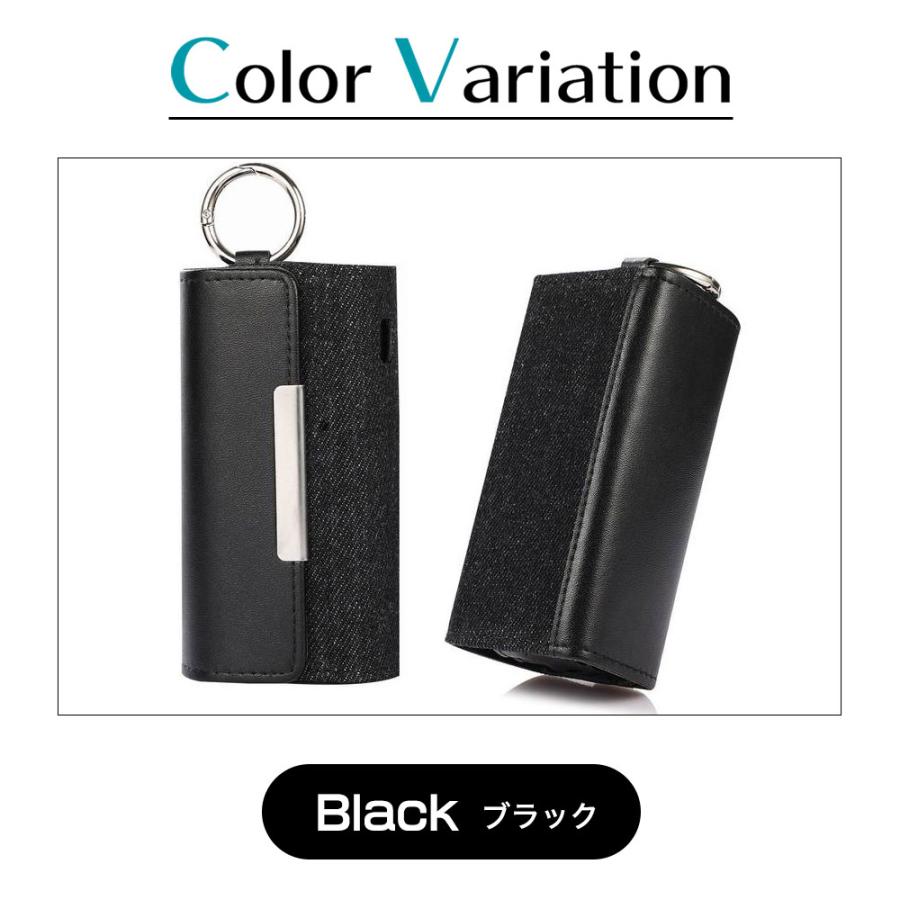 アイコスイルマ ケース レザー スティック収納可能 カラビナフック付き