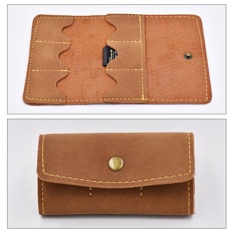 ボーナスストア対象 レザー メモリーカードケース SDカード