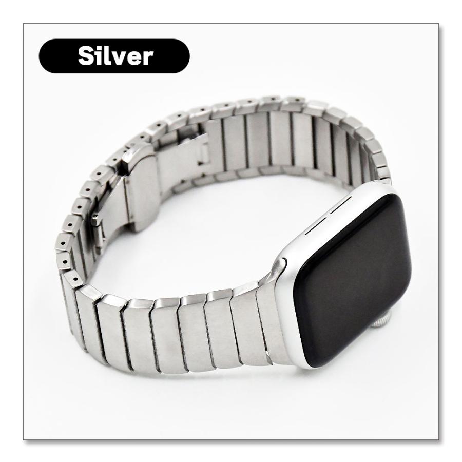 アップルウォッチ バンド ステンレス シルバー 38mm 40mm 41mm アップルウォッチ バンド ステンレス シルバー 38mm 40mm 41mm