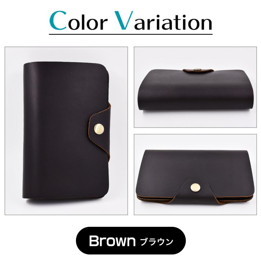 長財布 本革 ブラウン シンプル レザー ロングウォレット 持ち運び 