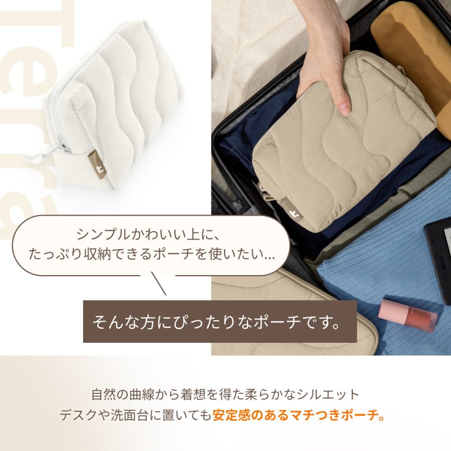 tomtoc Terra-A27P1 ポーチ ふわふわ 小物入れ トラベルポーチ 軽量