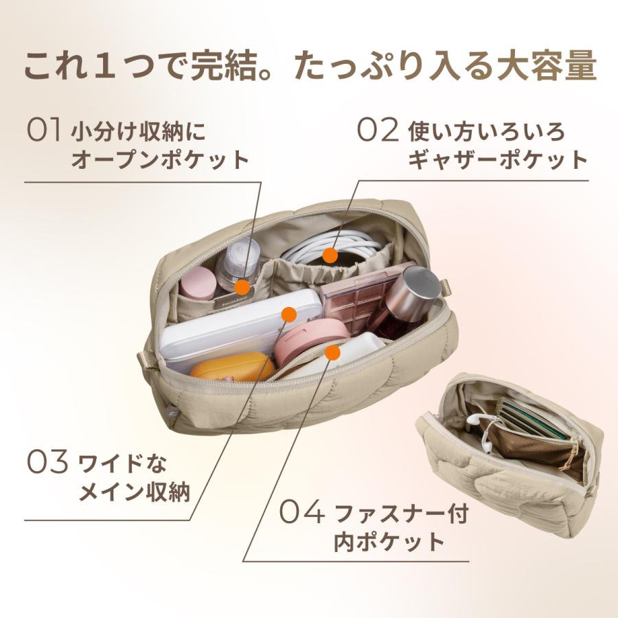 tomtoc Terra-A27P1 ポーチ ふわふわ 小物入れ トラベルポーチ 軽量