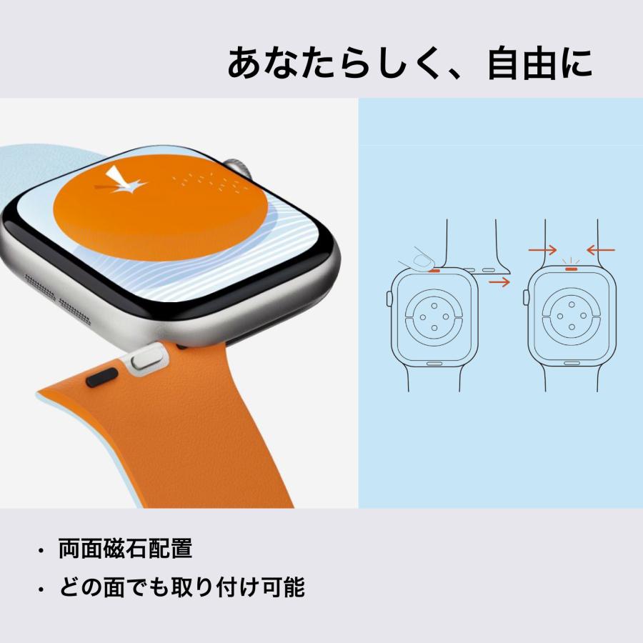 MOFT Snap Duo Watch Band ［Apple Watch用］42/46mmマグネット式シリコンバンド バンド シリコン マグネット 防水 アップルウォッチ 替えバンドの画像