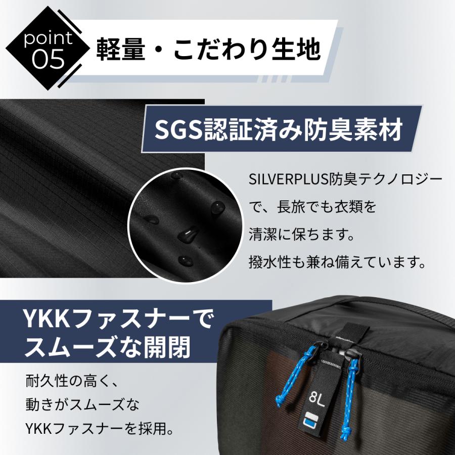tomtoc 【Light-T02 パッキングキューブセット】tomtoc トラベルポーチ