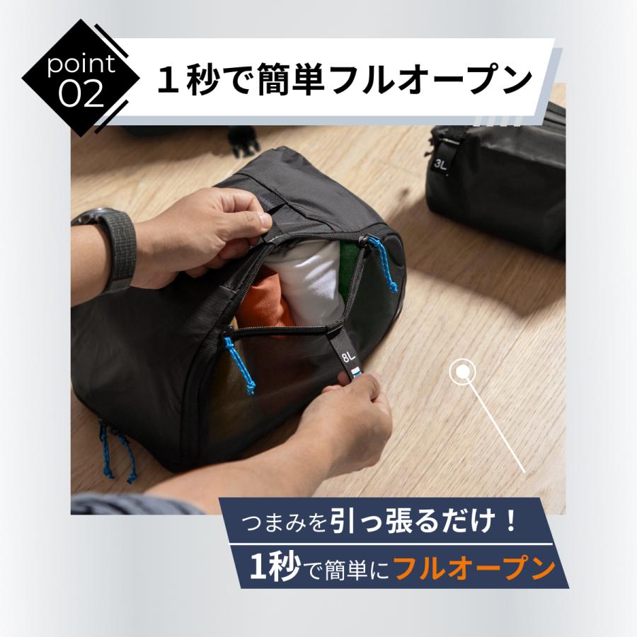 tomtoc 【Light-T02 パッキングキューブセット】tomtoc トラベルポーチ