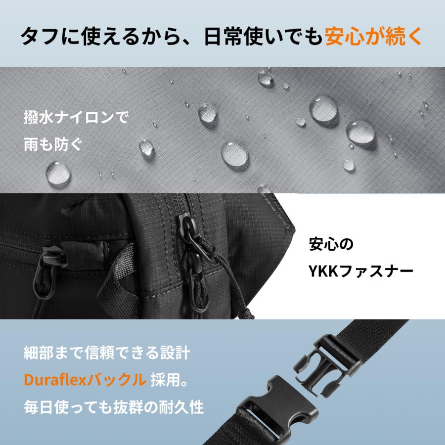 tomtoc 【Mサイズ：3.5L】Aviator-T33 ボディバッグ 軽量 スリング
