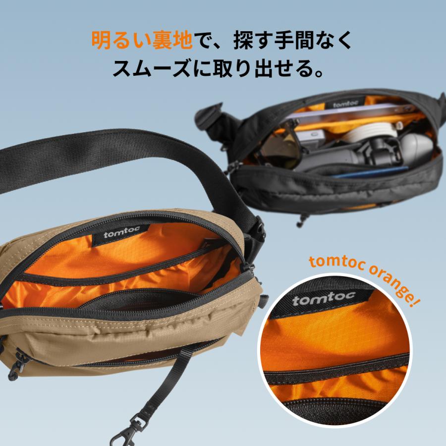 tomtoc 【Mサイズ：3.5L】Aviator-T33 ボディバッグ 軽量 スリング