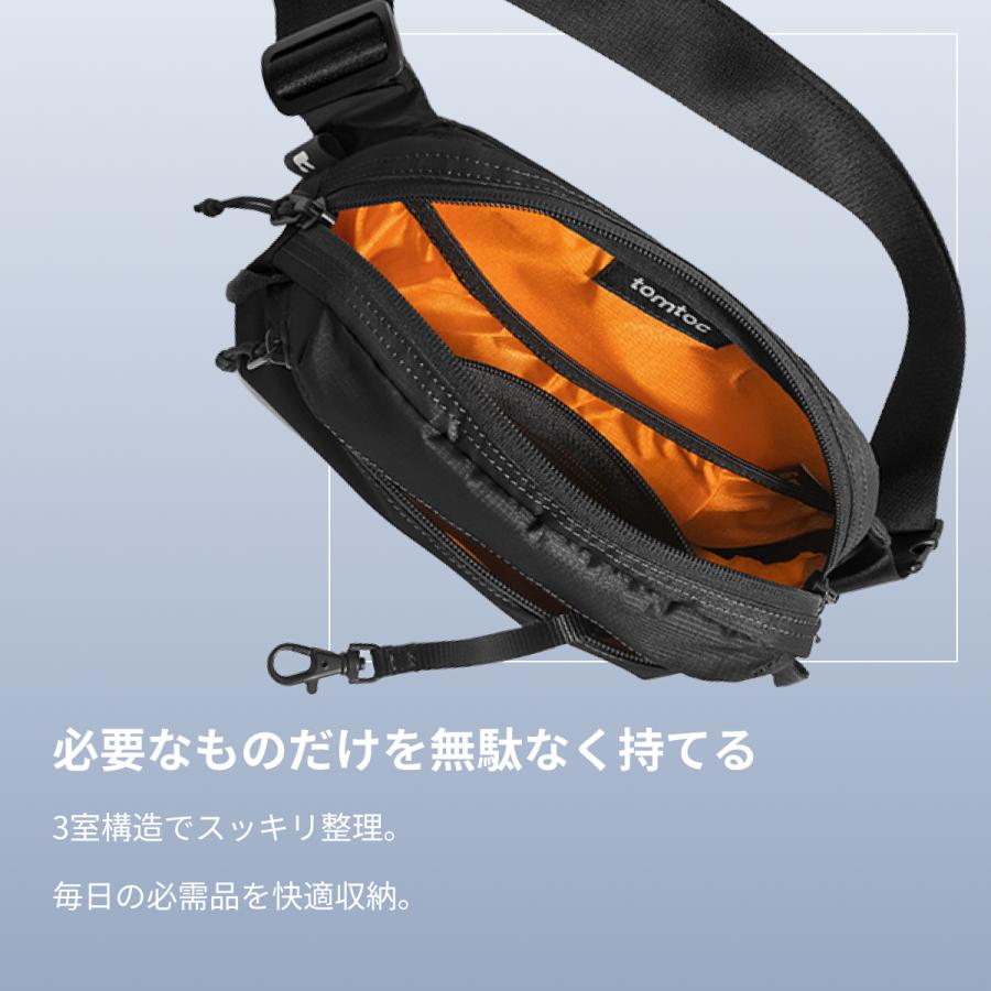 tomtoc 【Sサイズ：1.5L】Aviator-T33 ボディバッグ 軽量 スリング