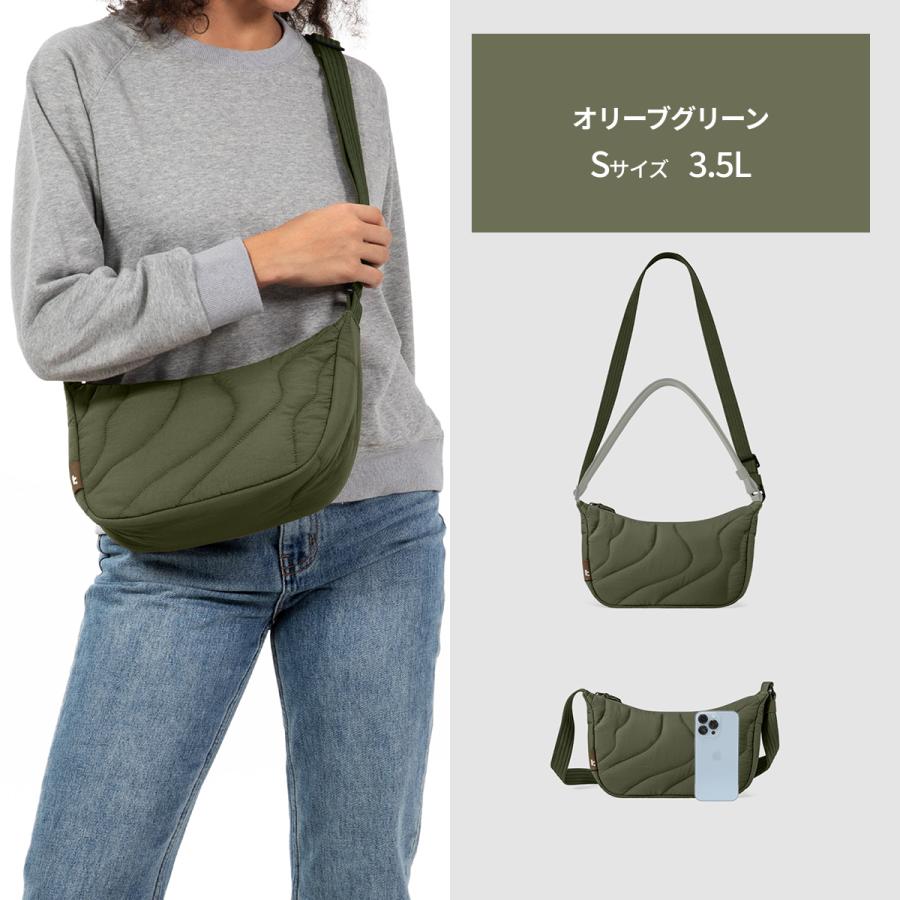 tomtoc 【Sサイズ：3.5L】tomtoc ショルダーバッグ 軽量 ラウンド