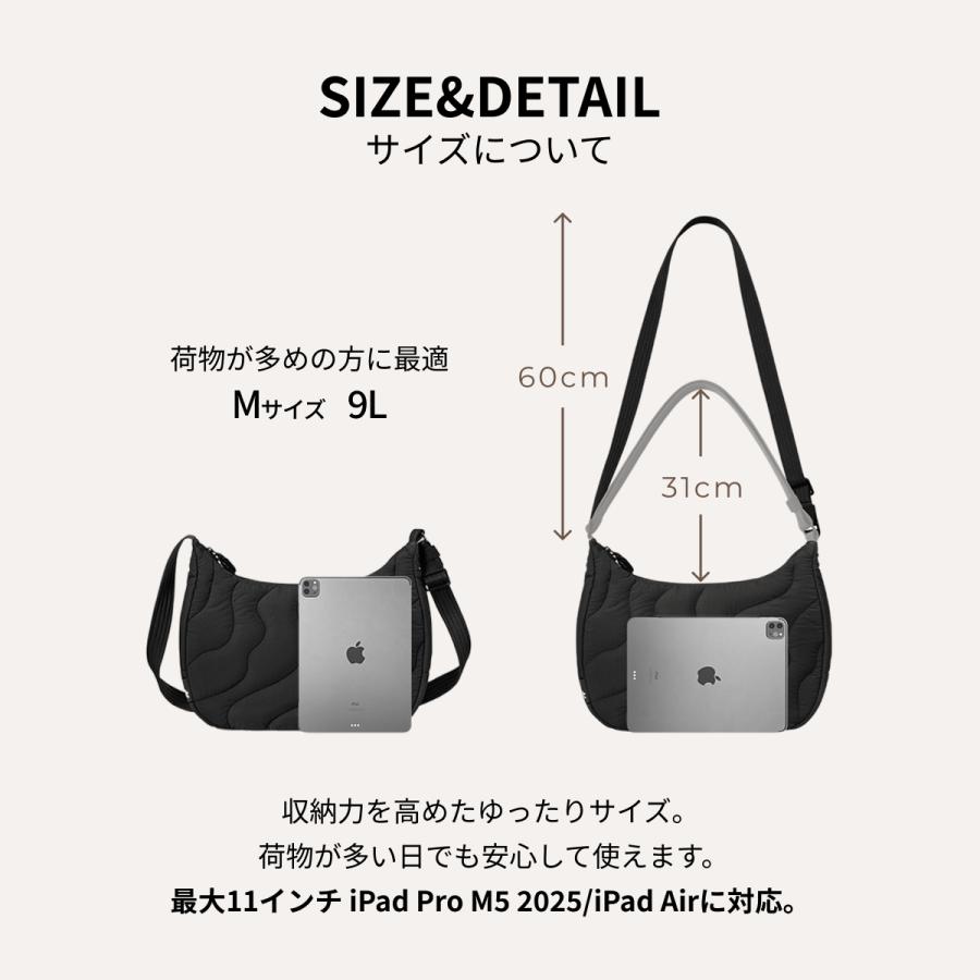 ショルダーバッグS〜Mサイズ tomtoc 【Mサイズ：9L】tomtoc ショルダーバッグ 大容量 9L 軽量